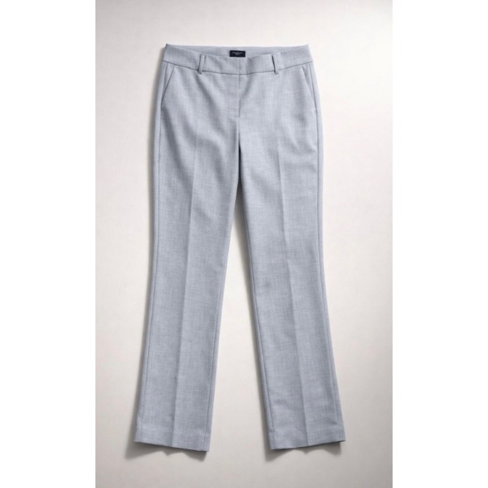 Ann Taylor Factory Petite 4P Gray Trousers Minimalist Quiet Luxury Old Money 90s
